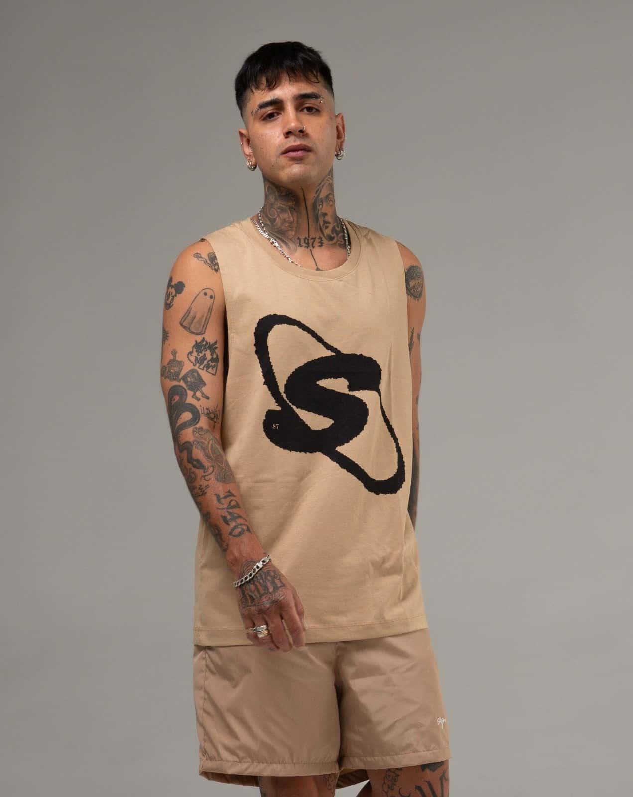 Camisilla Semilarga S-Caqui