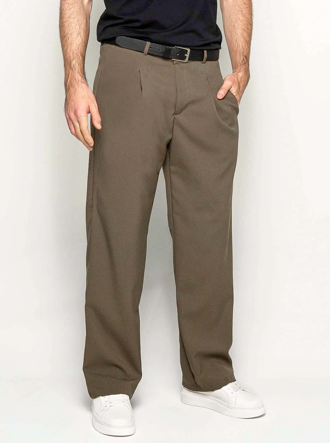 PANTALÓN CLÁSICO CON PRENSES DELANTEROS | HOMBRE