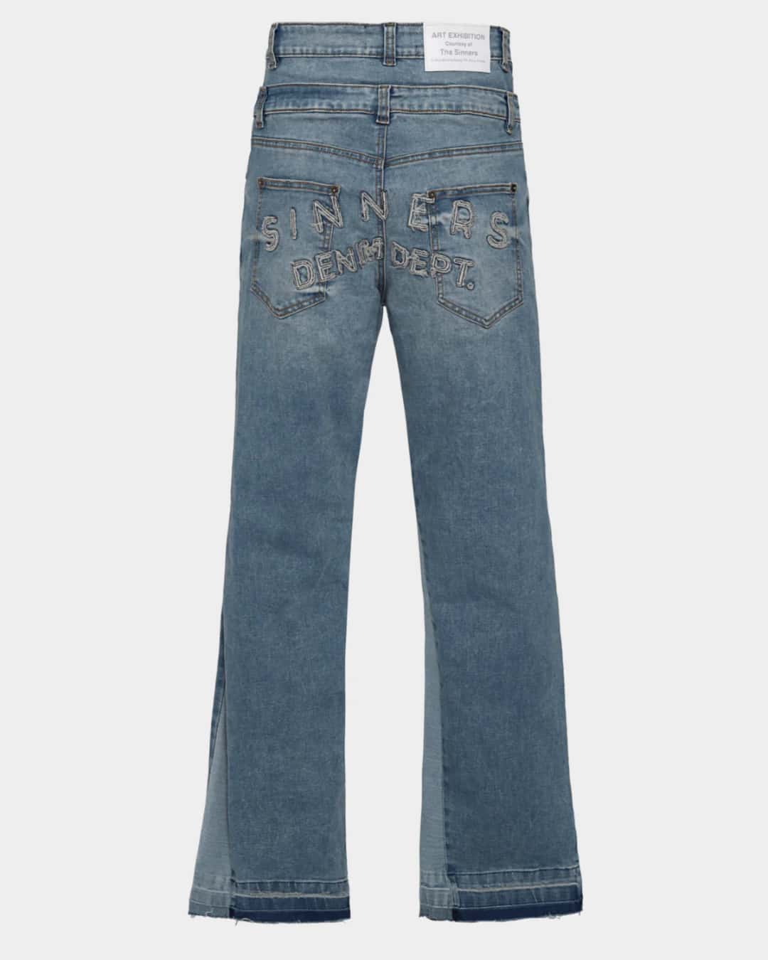 SINNERS DOUBLE BLUE FLARED JEANS - miniatura 2