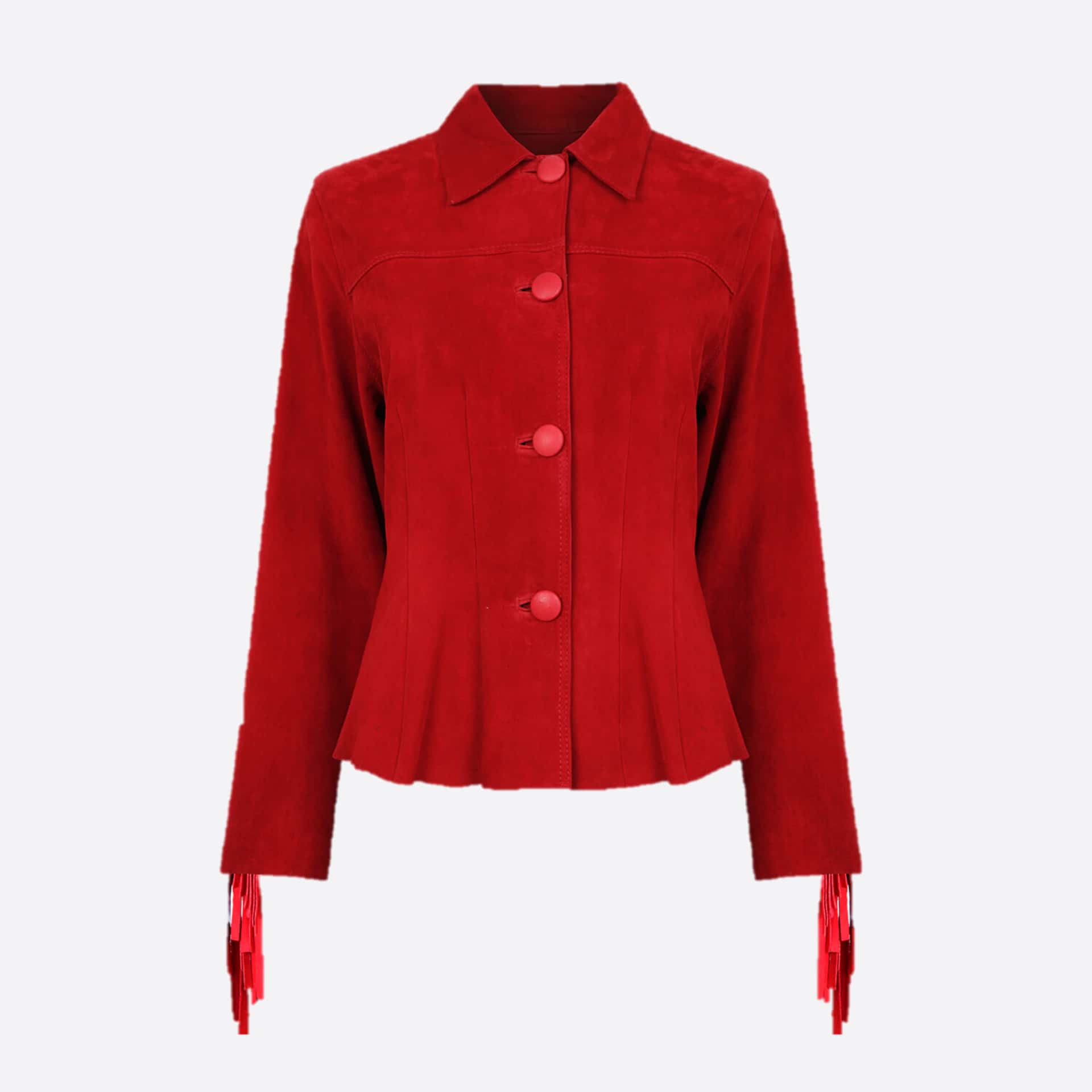 SHORT JACKET WITH EMBERA EMBROIDERY AND SHAKIRA FRINGES