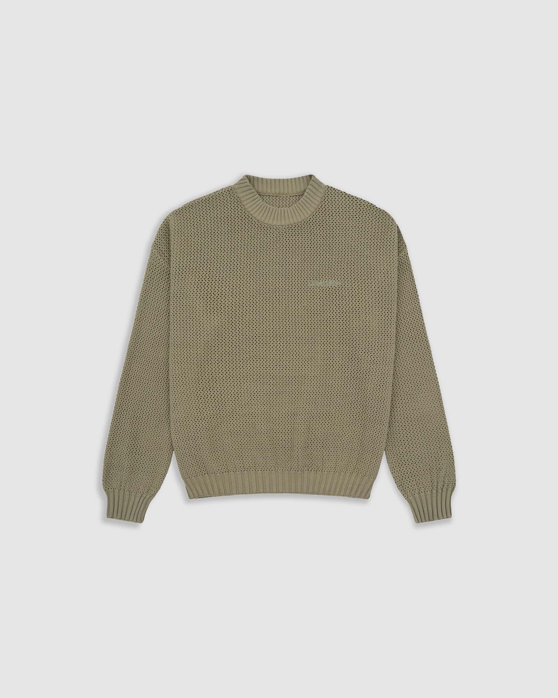 Knit Monogram Sweater - Verde Oliva - miniatura 8