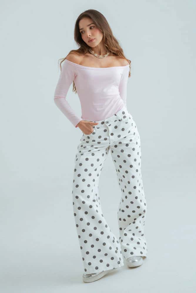 Jeans Polka Dots