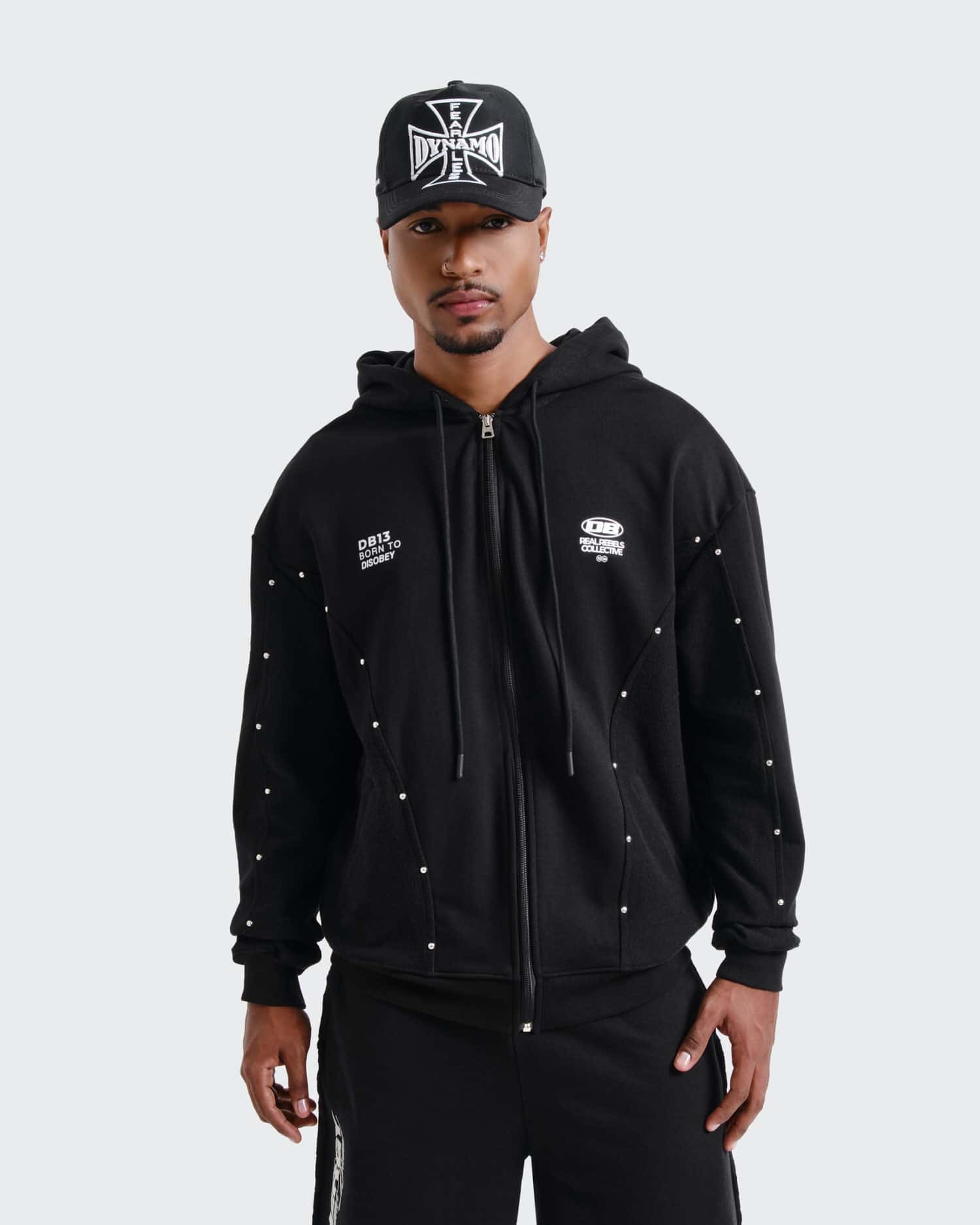 Hoodie Negro Oversize Real Rebels - miniatura 2