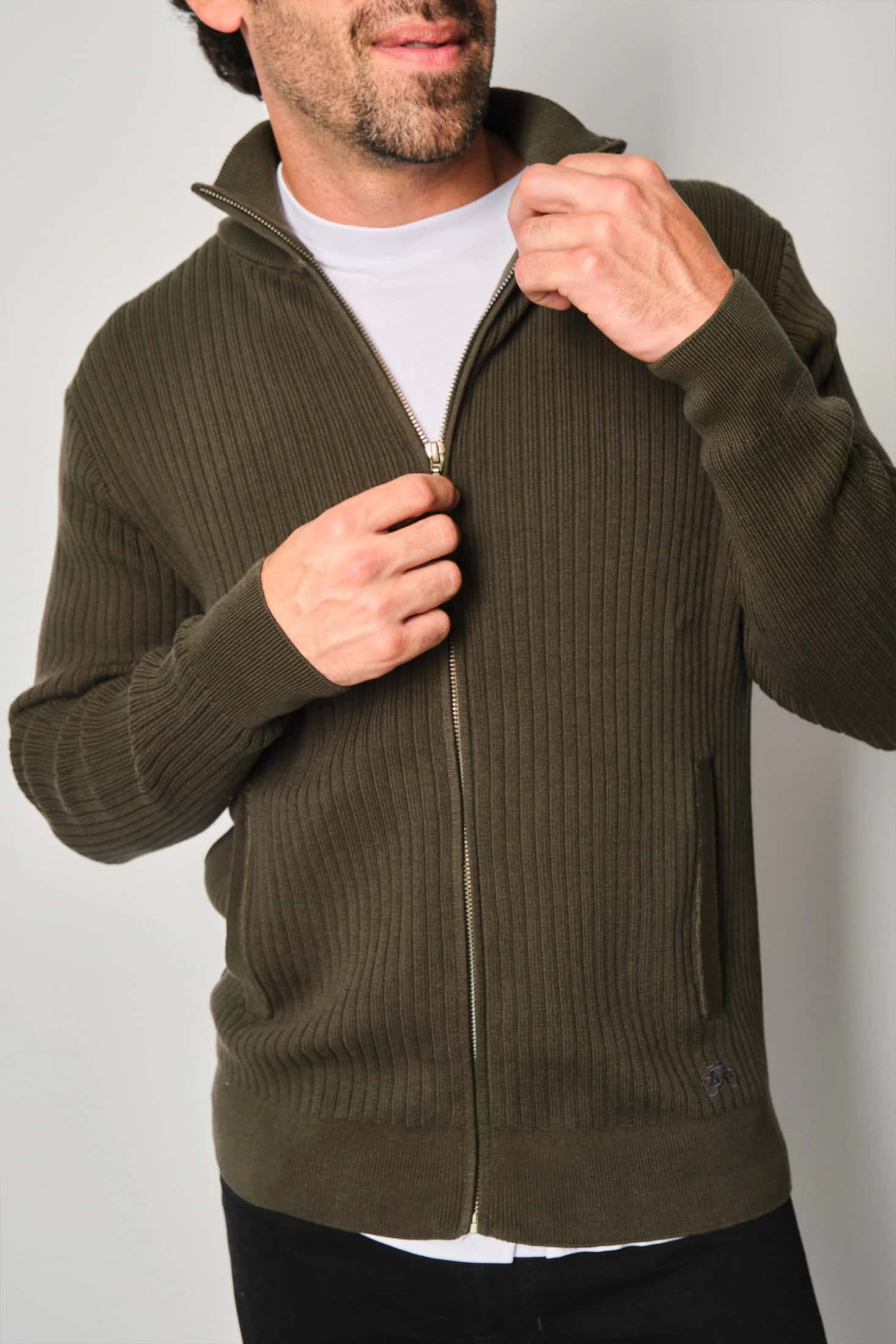 SACO LINED FULL ZIP MILITAR