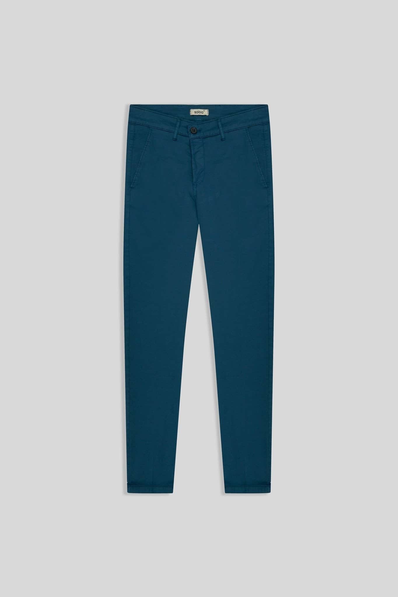 Men's cotton pants petrol green new siena