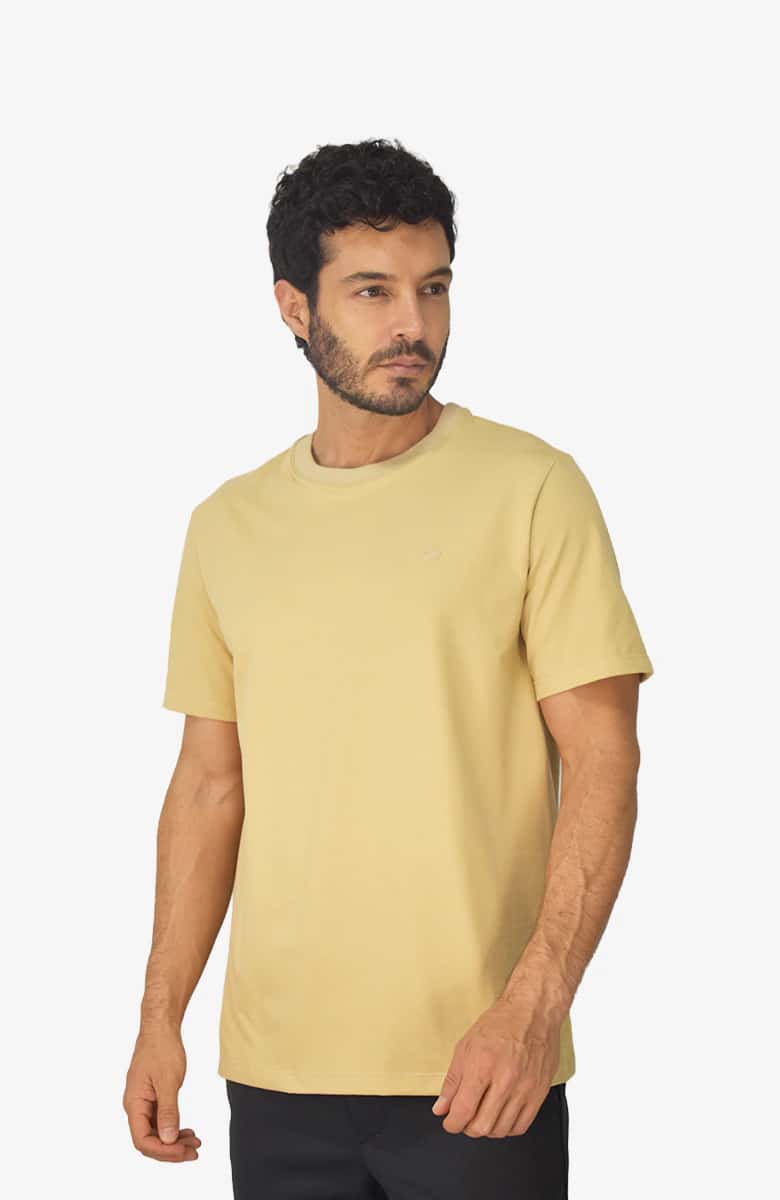 Camiseta en Pique  para Hombre Caqui