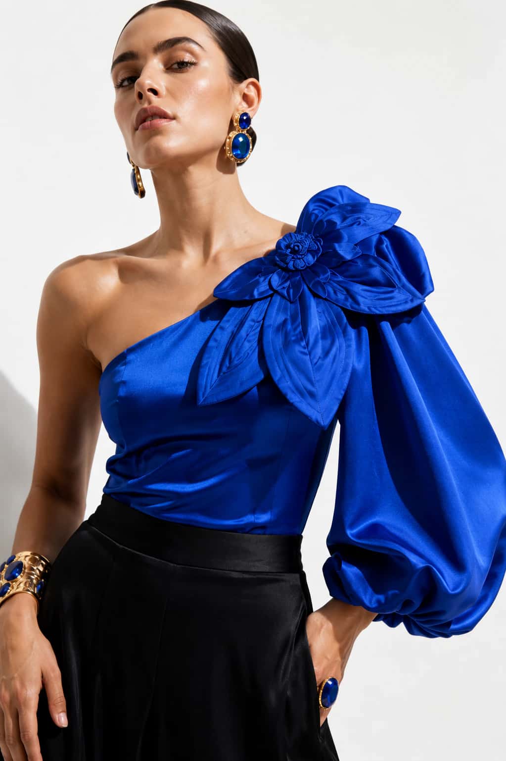Blusa Flouren azul - miniatura 2