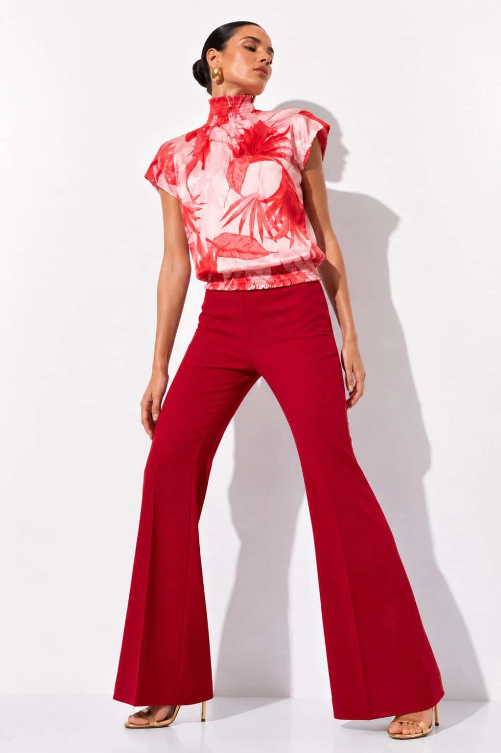 Blusa Brasia Flores Rojas - miniatura 3