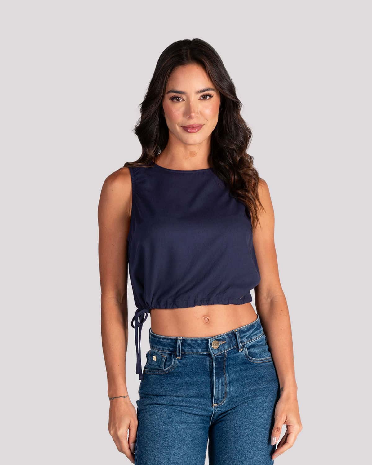 Blusa azul para mujer