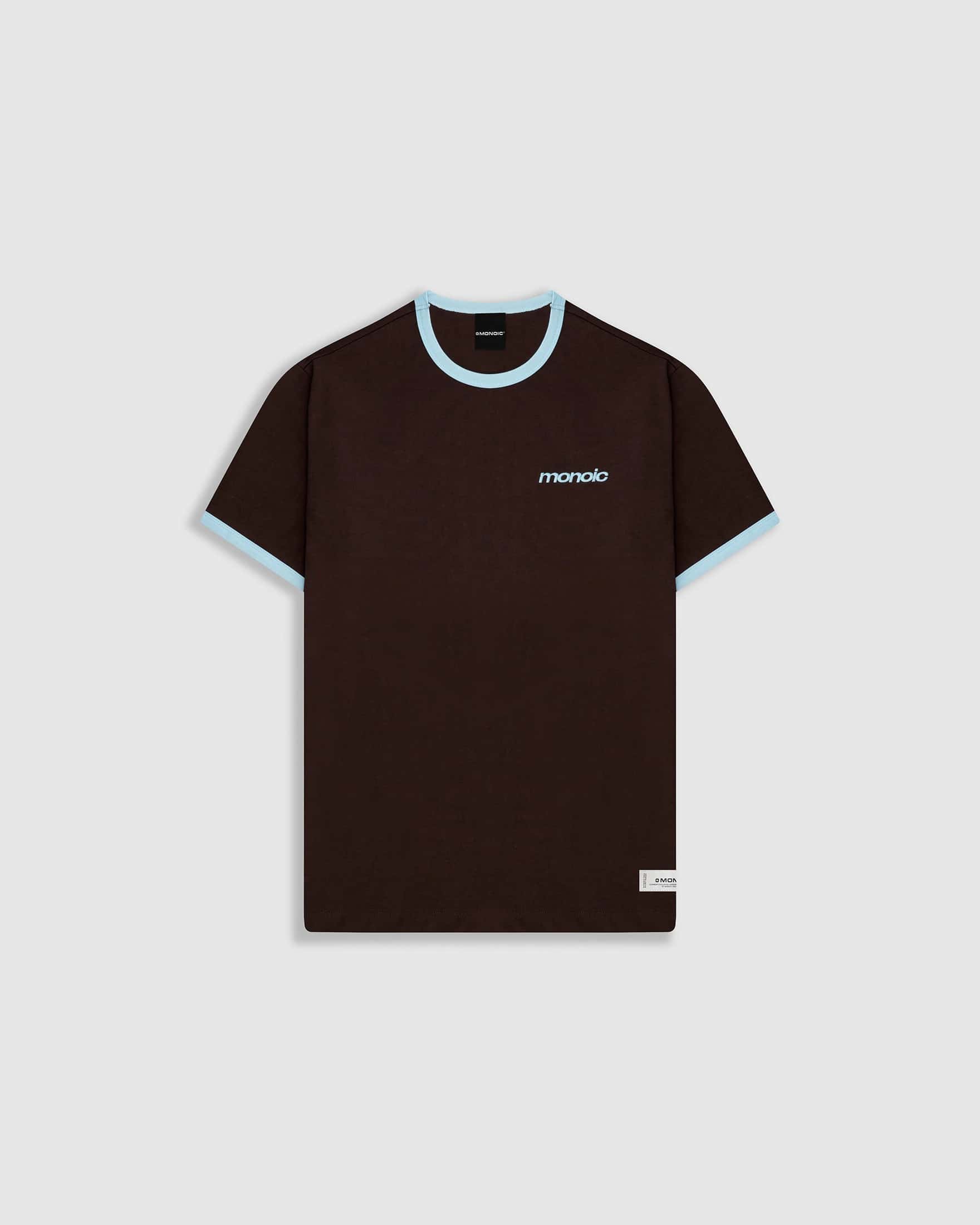 Camiseta Ringer Tee – Café y Azul - miniatura 1
