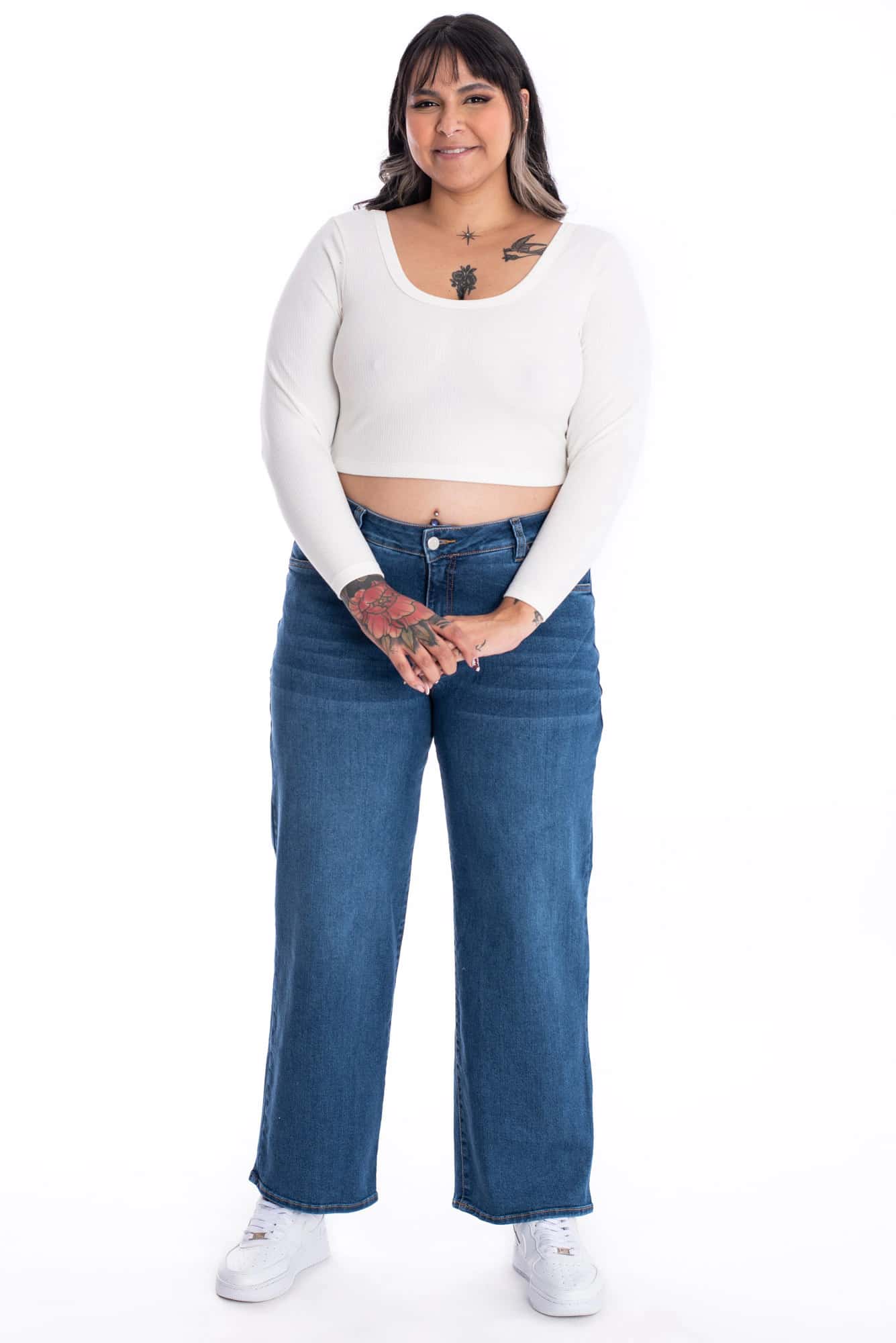 Jean Girlfriend Azul Medio 373