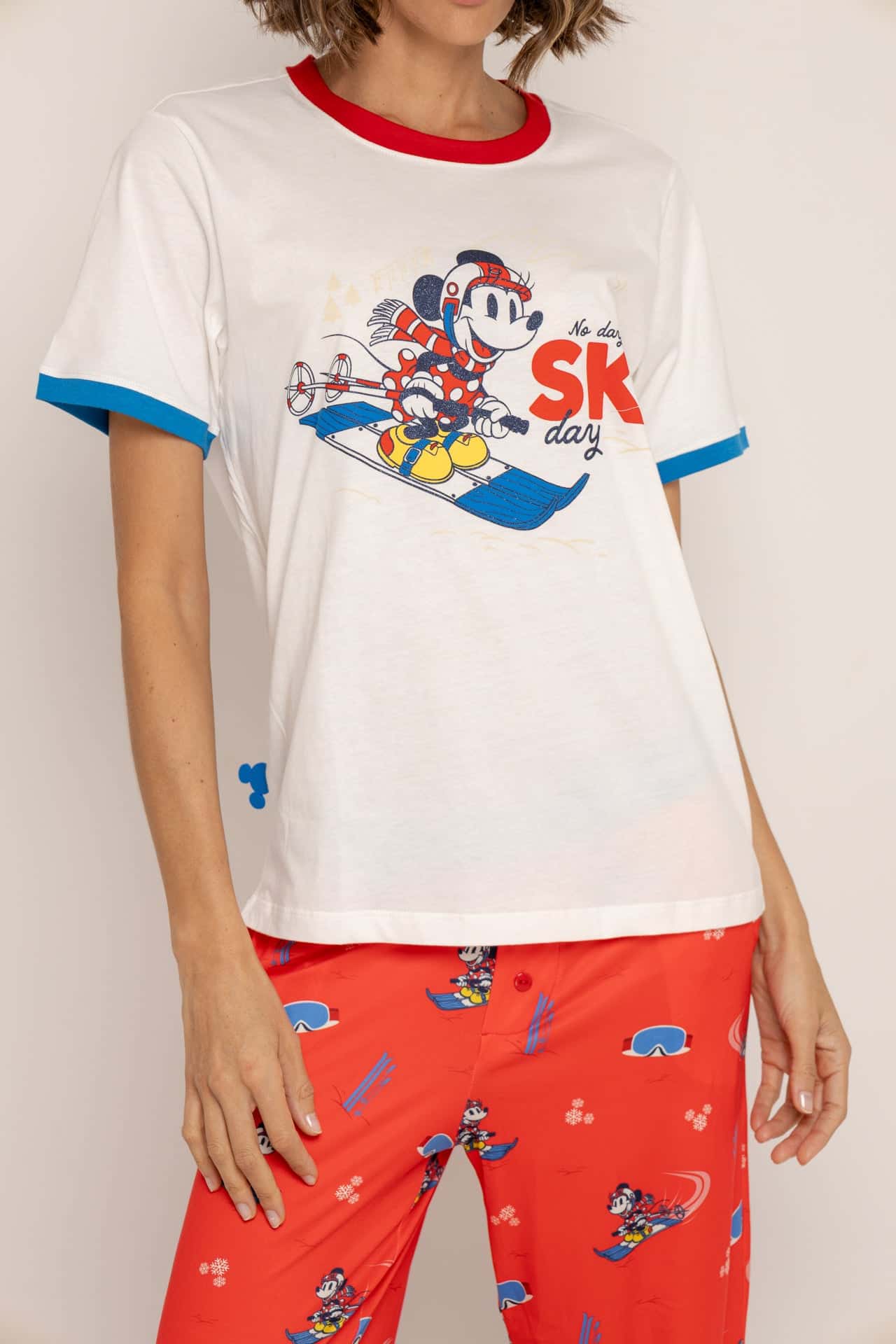 Conjunto Pantalón Elástico Rojo Minnie