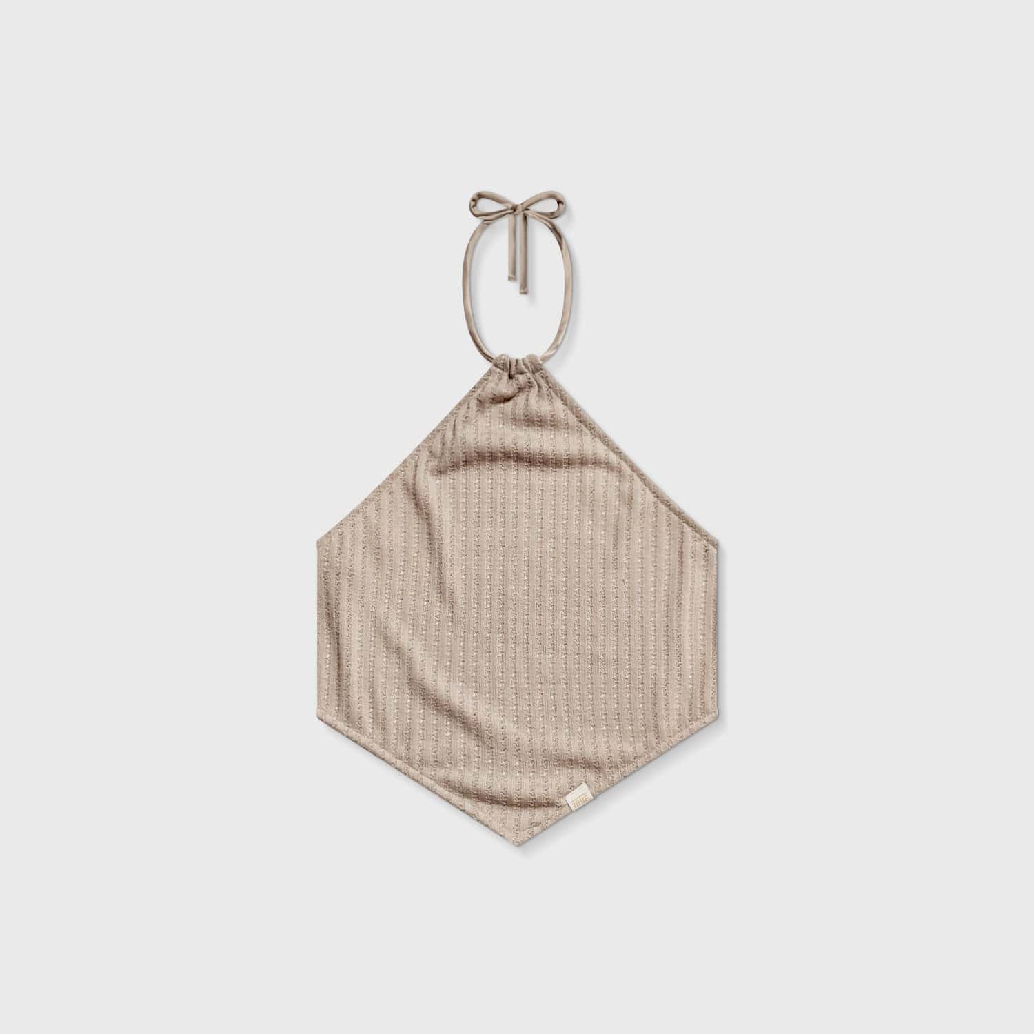 Textured Halter Top - Camel