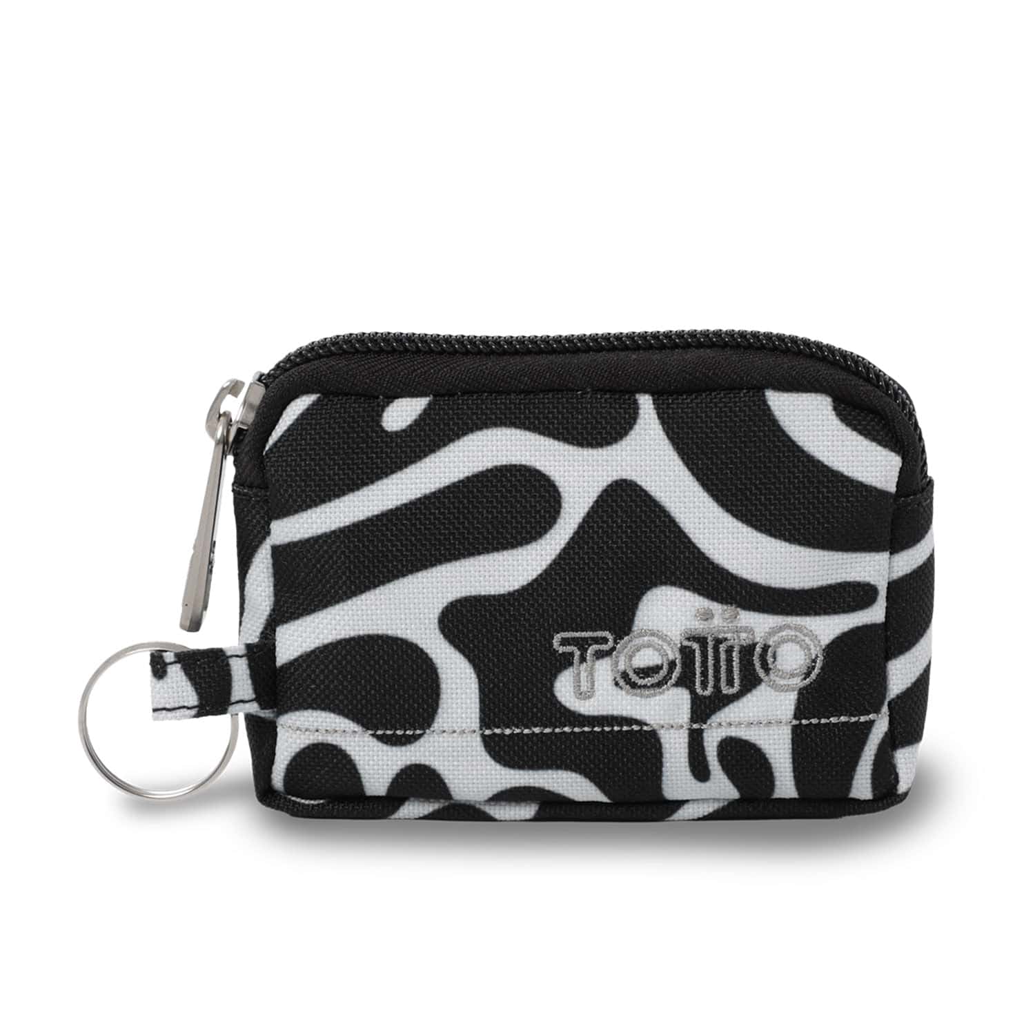 Llavero de Moda Con Monedero Cadena 3 color Negro