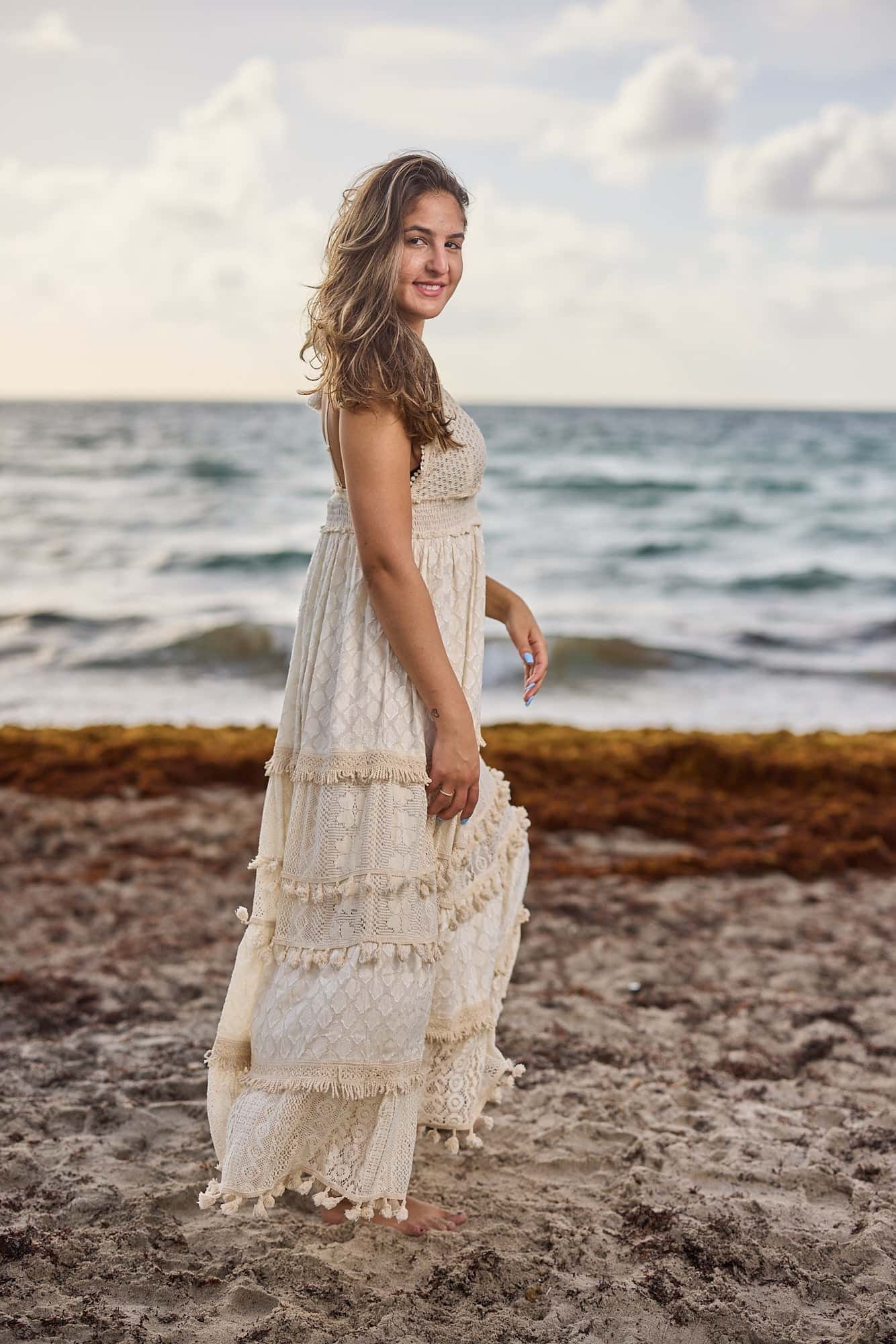 Ivory Lace Dress - miniatura 2