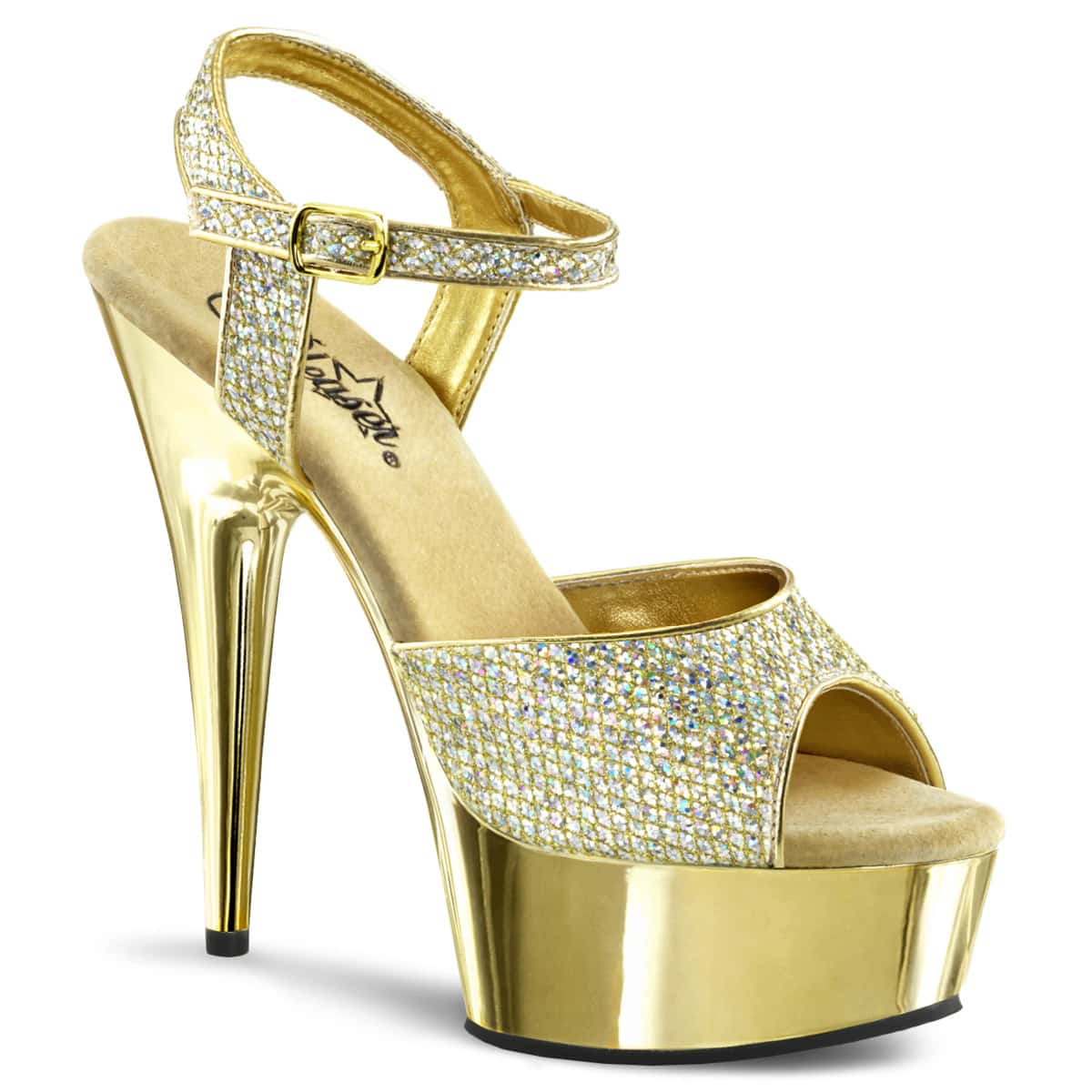 Zapatos sandalias bajo pedido Tacones Plataforma Poledance Pleaser DELIGHT-609G-G