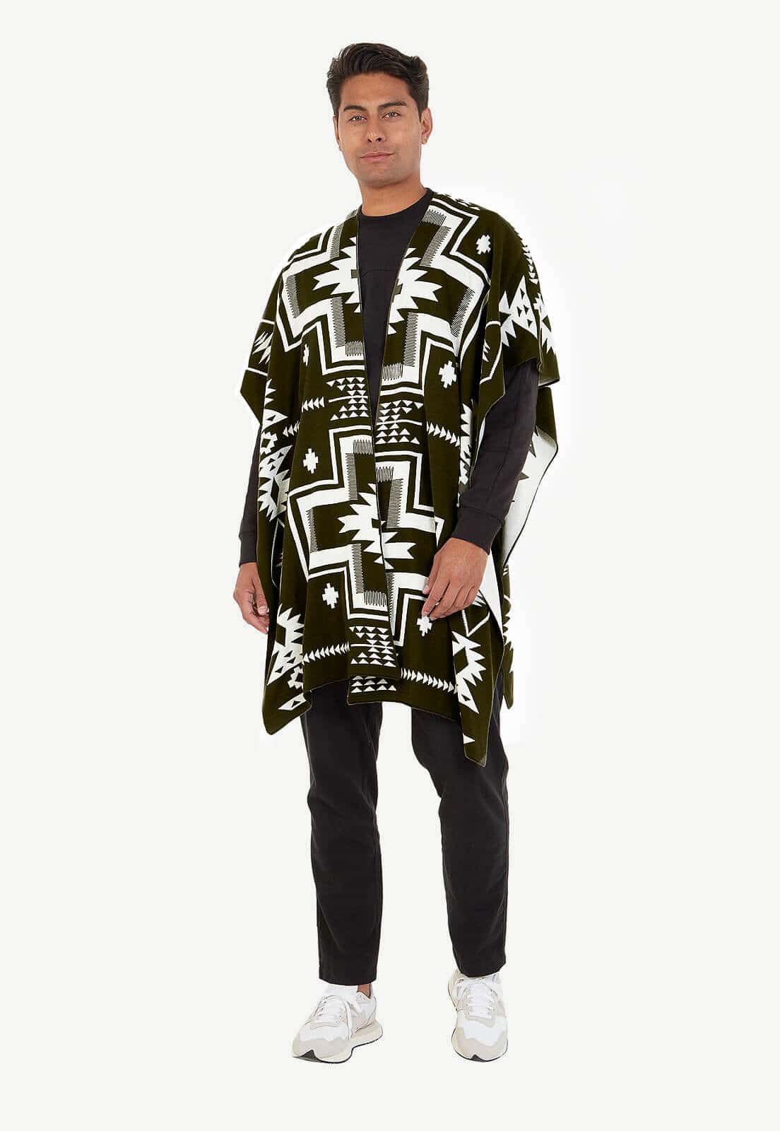 Ruana Cruces  Doble Faz para Hombre - miniatura 2