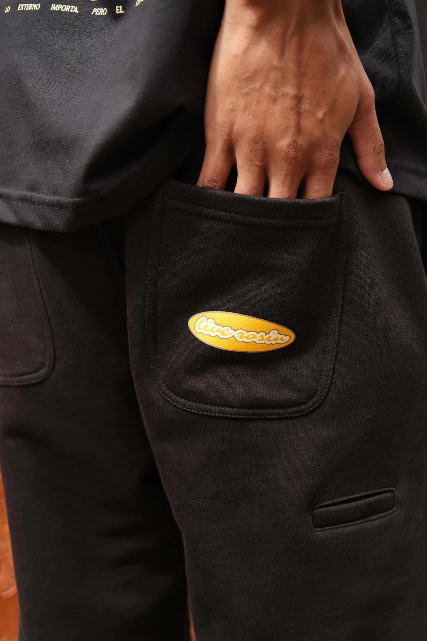 Live Rosin Black Sweatpant - miniatura 5