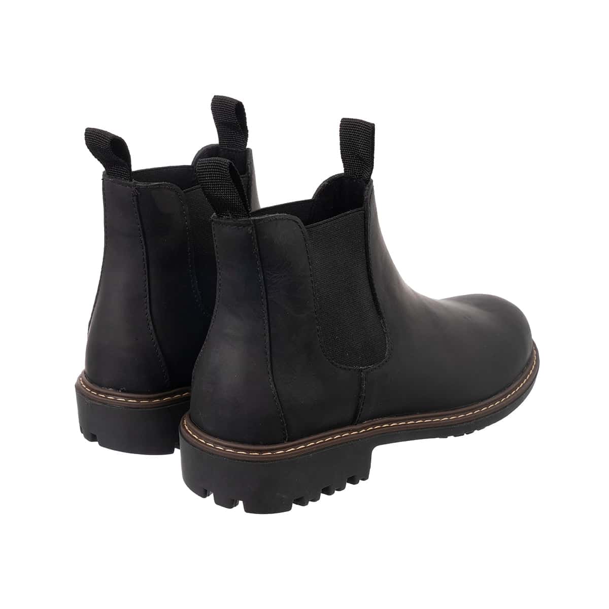Botas Chelsea Sol Hombre Cuero Graso Negro - miniatura 2