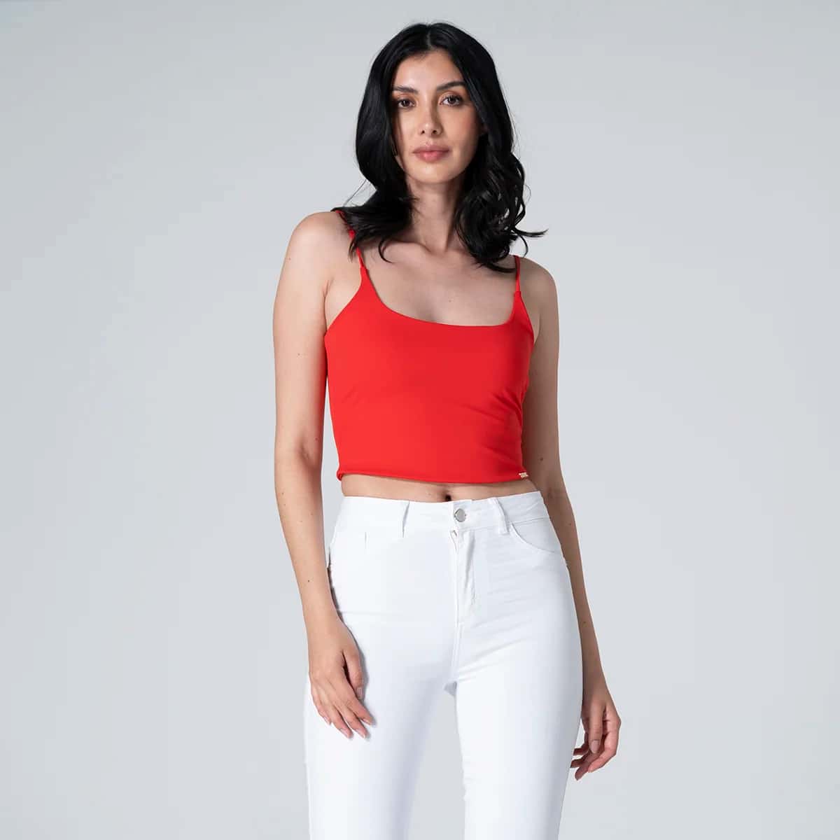 Blusa Crop Top Slim Tex