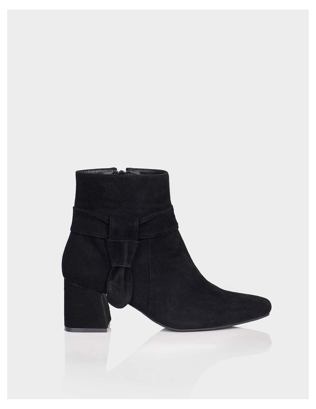 Botin Vanila Ante Negro - miniatura 1