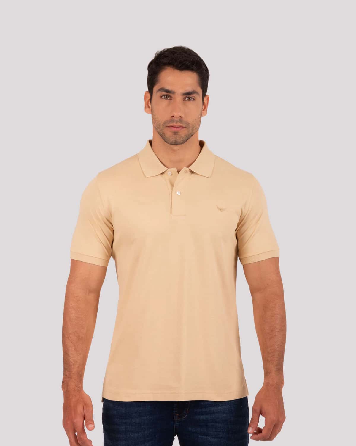 Polo beige para hombre
