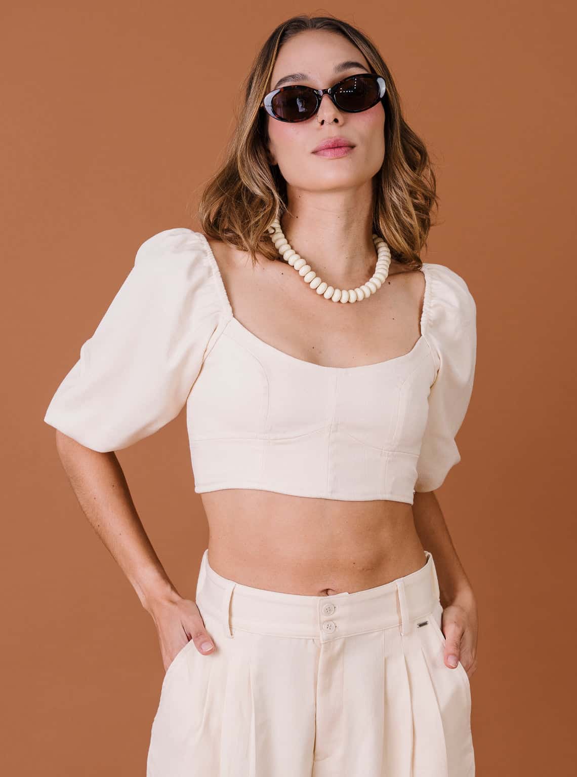 BLUSA CORSET MANTEQUILLA
