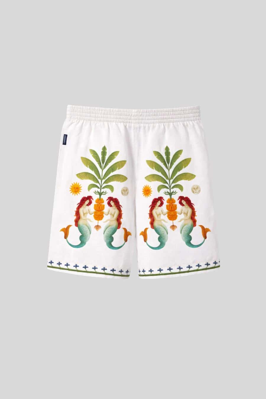 Men's linen bermuda white amanzi - miniatura 4