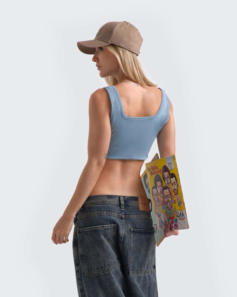 Crop Top Essential Azul - miniatura 3