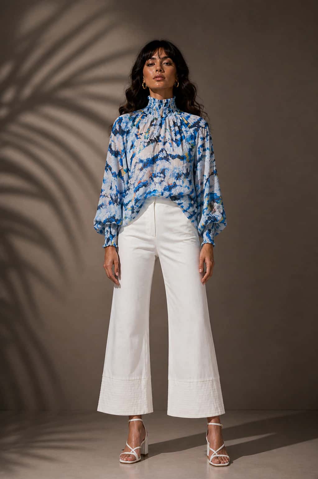 Blusa Brestel Plumas Azul - miniatura 3