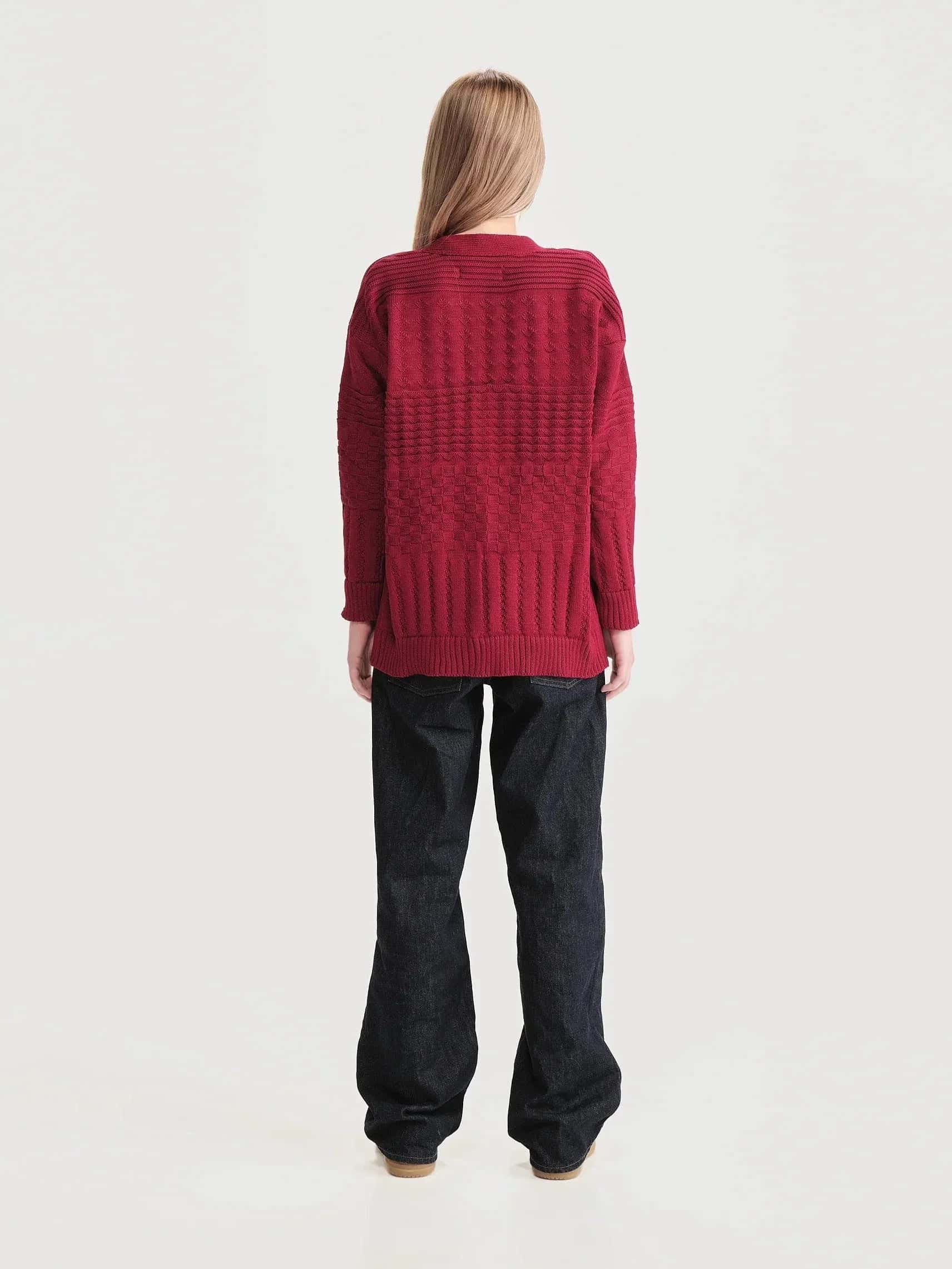 Cardigan Archivo Rojo - miniatura 3