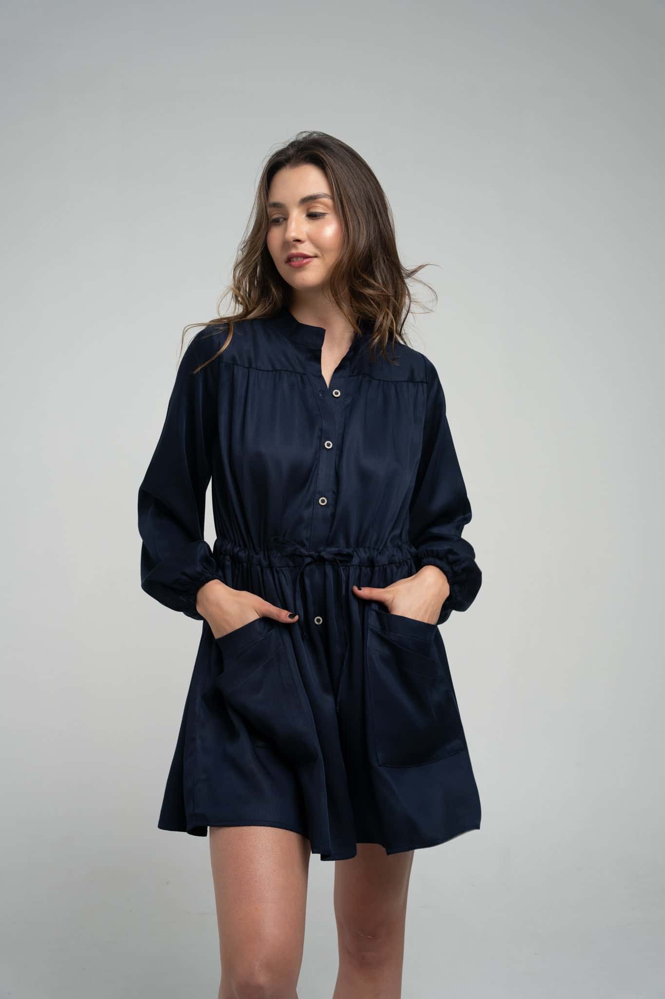 The Tencel Mini Dress - miniatura 2