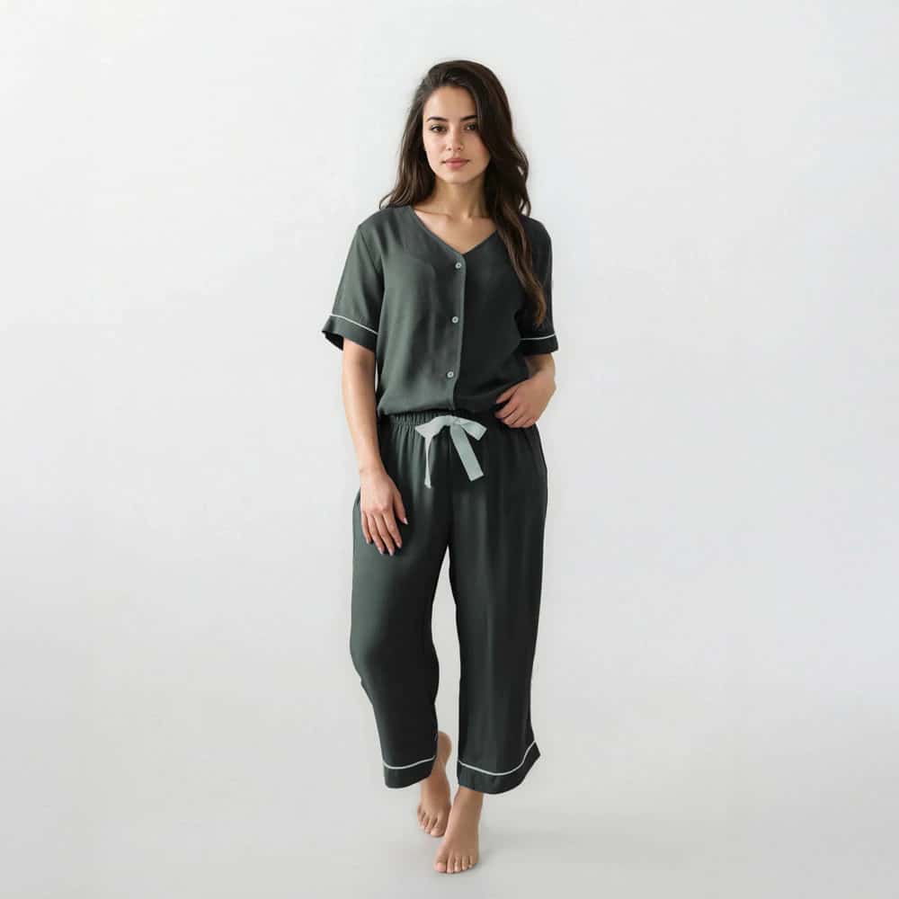 Conjunto Pijama Capri Verde Militar