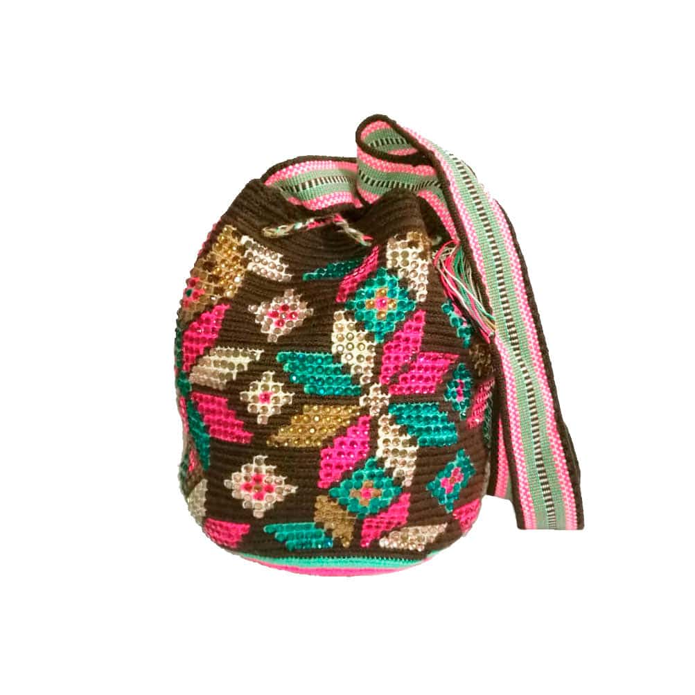 Apuna Mini Bag - Brown Flowers