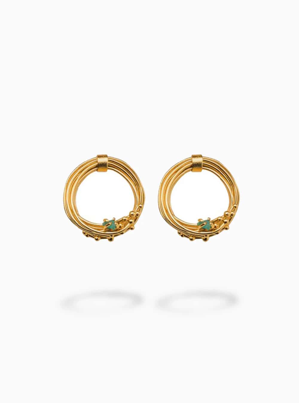 Aretes Geo Esmeralda