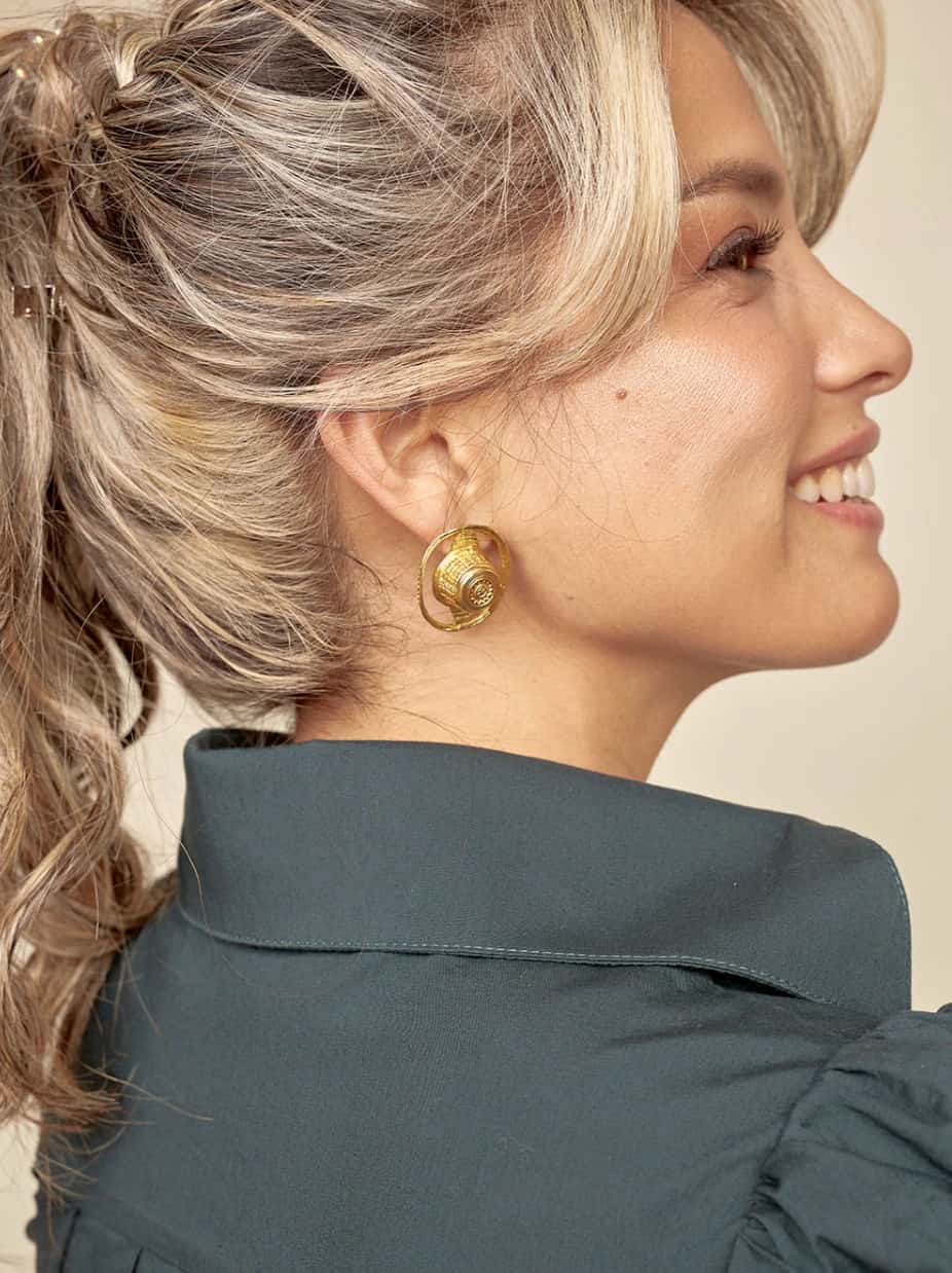 Aretes sombrero vueltiao - miniatura 3