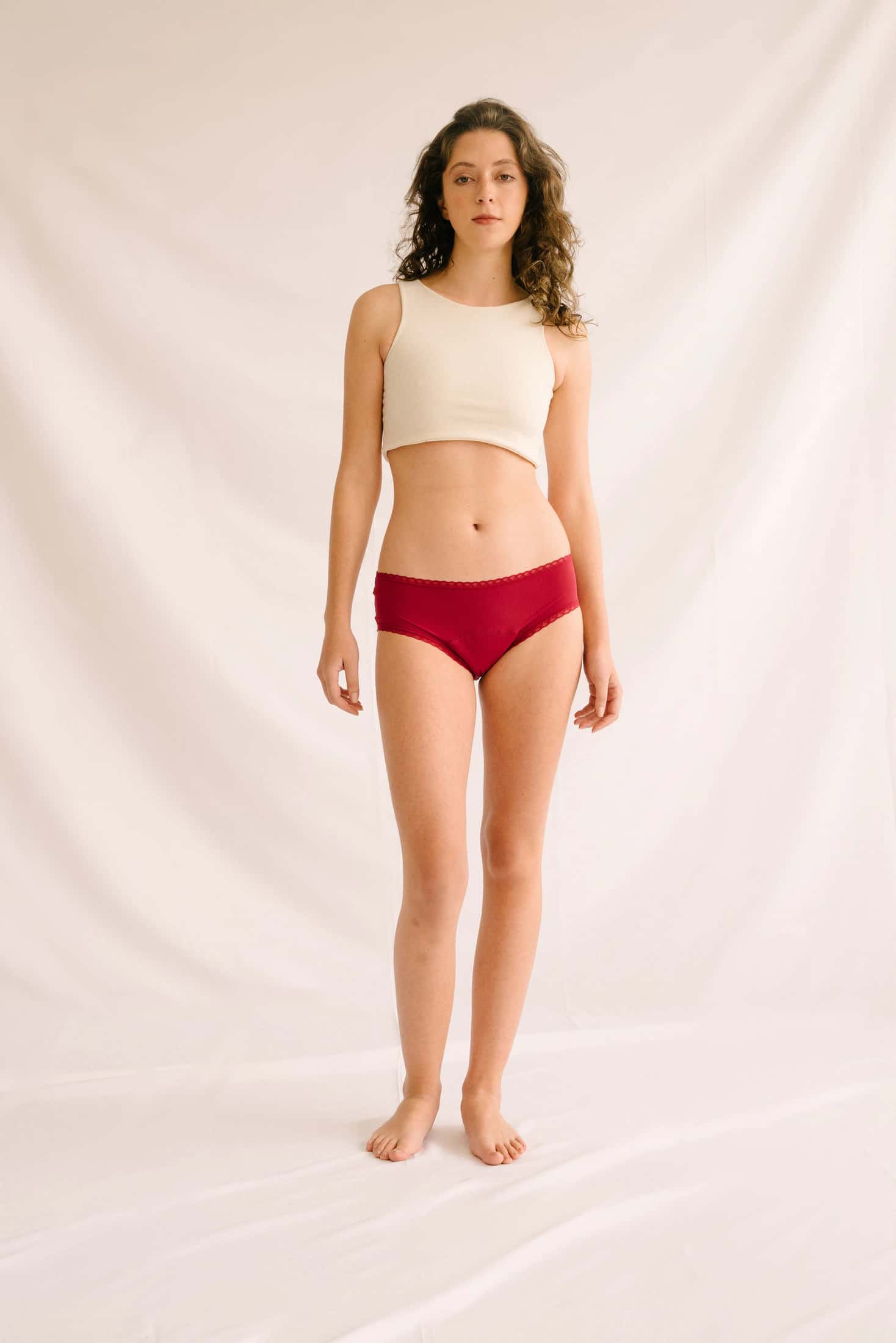 Calzones Menstruales  | Descaderado Rojo súper absorbente