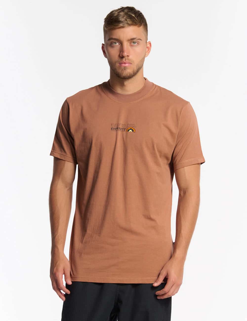 Camiseta regular fit Origen marron