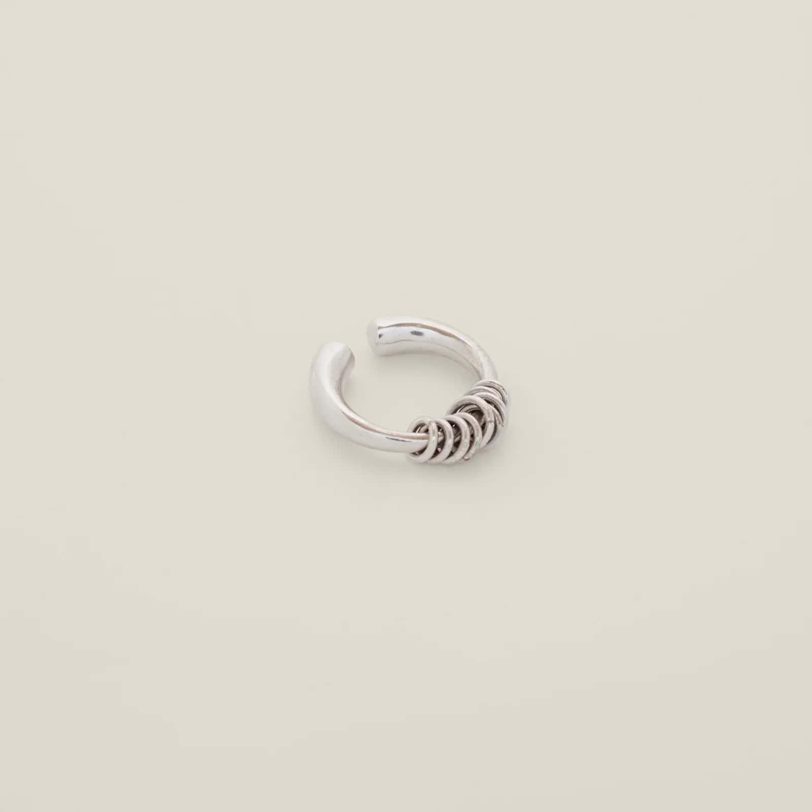 Kundali Ear Cuff Ring Silver