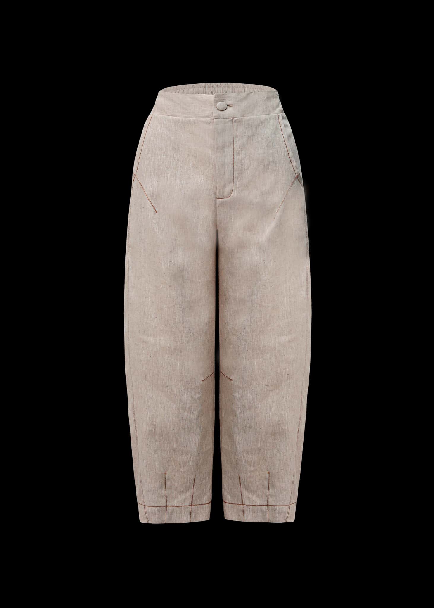 Pantalón Barrel Beige