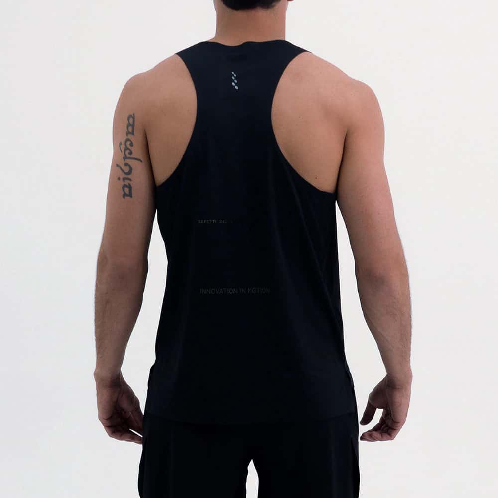 CAMISETA RUNNING MANGA SISA LEVIT BLACK PARA HOMBRE - miniatura 4