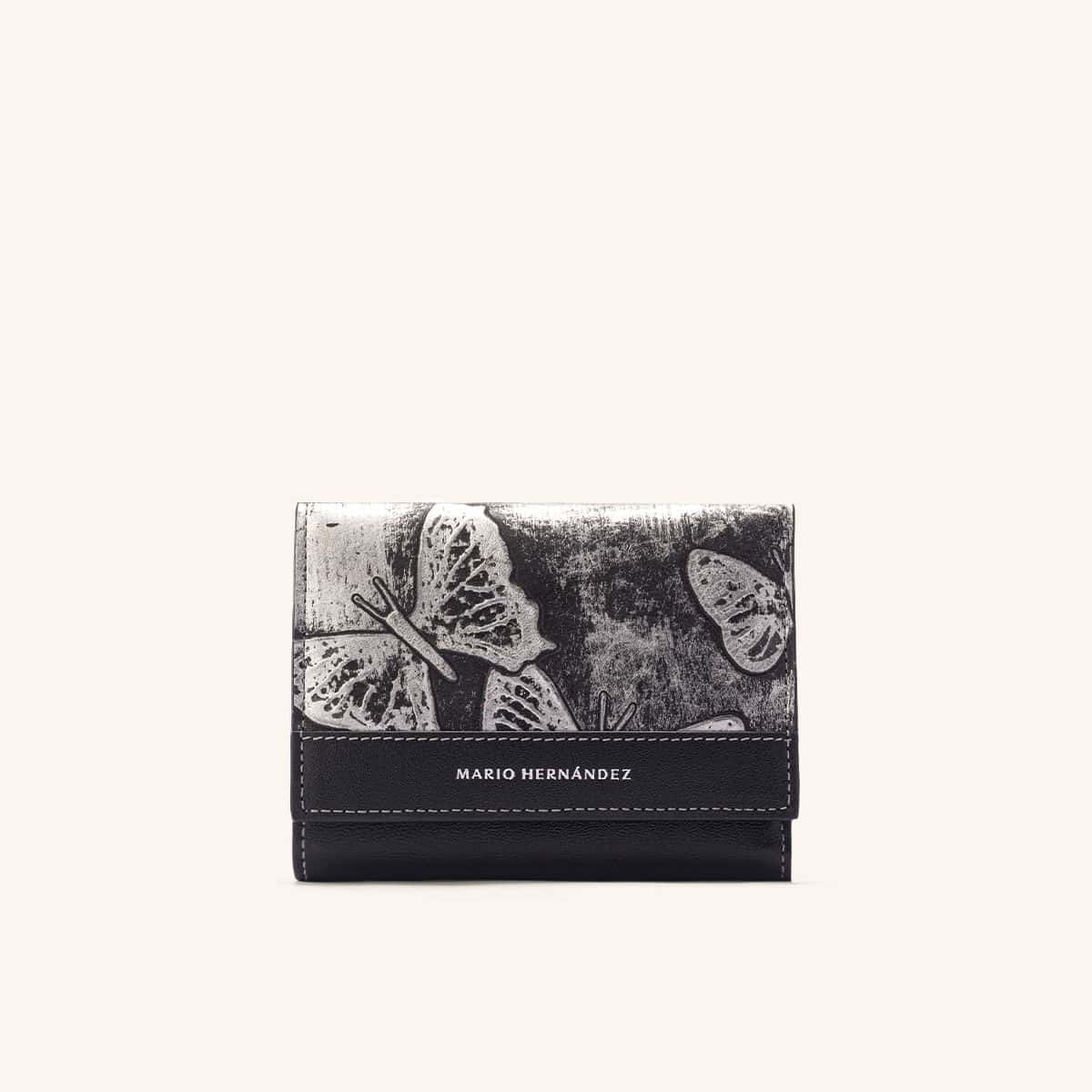 Billetera Florencia Platino Mariposas