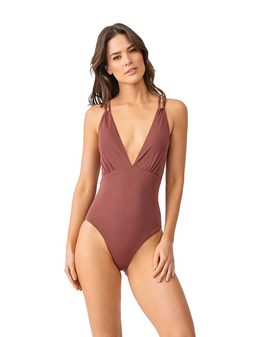 Vestido De Baño Enterizo Solids Media Luna