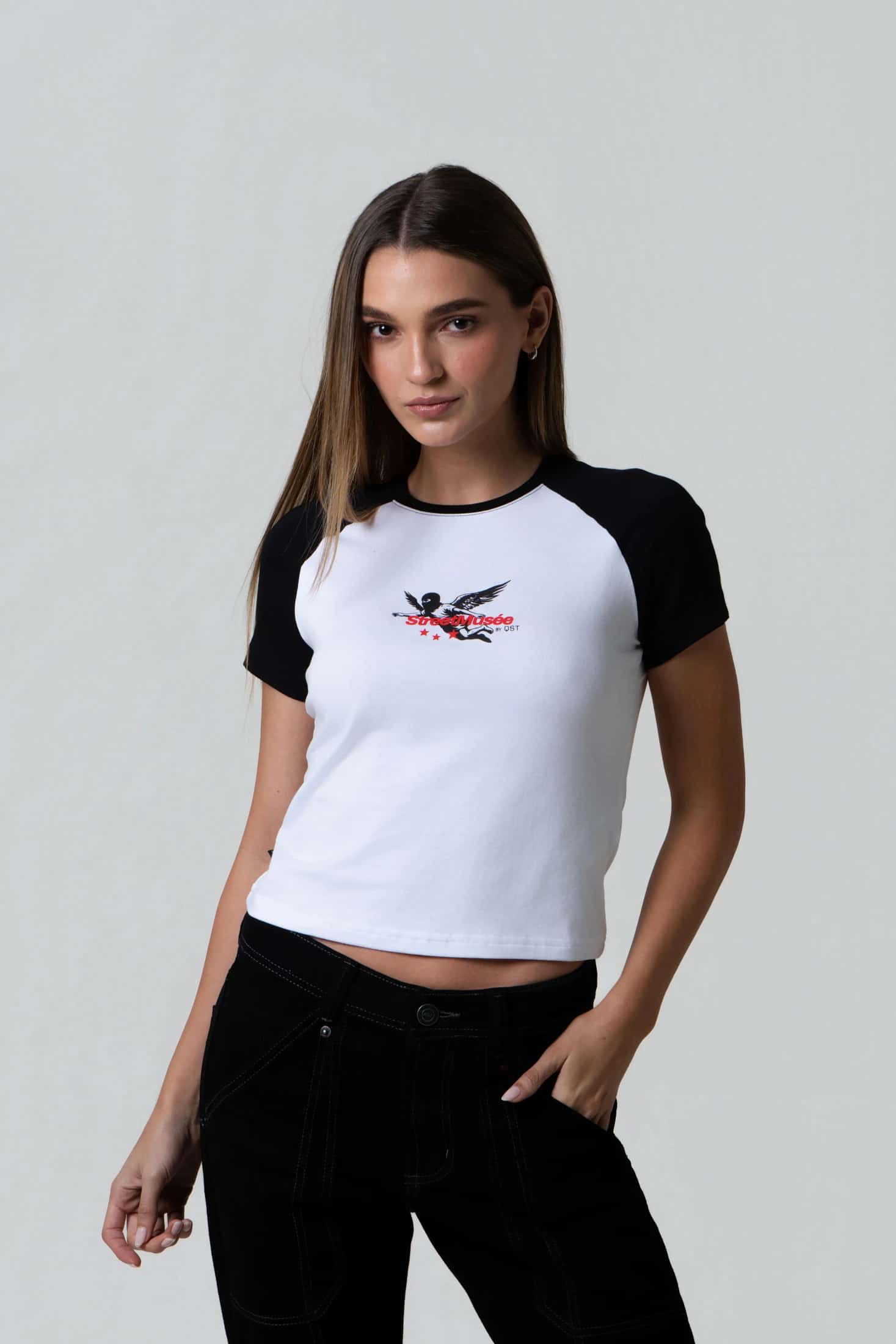 CAMISETA MANGA CORTA COLOR BLANCO BLANCO