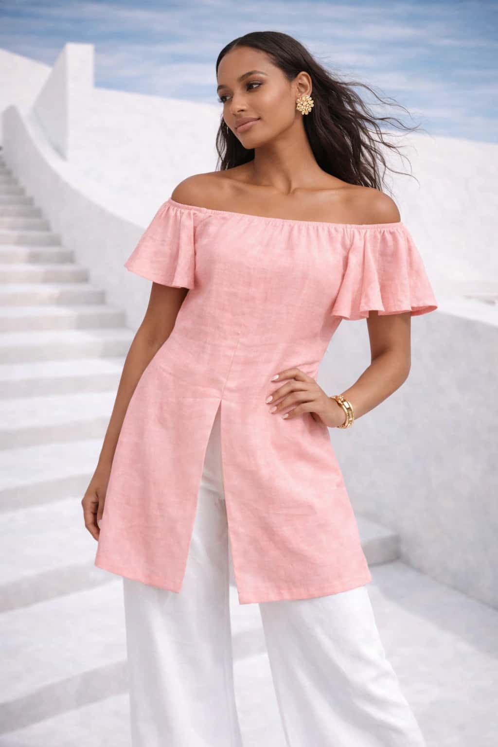 Blusa Eva Rosado - miniatura 1