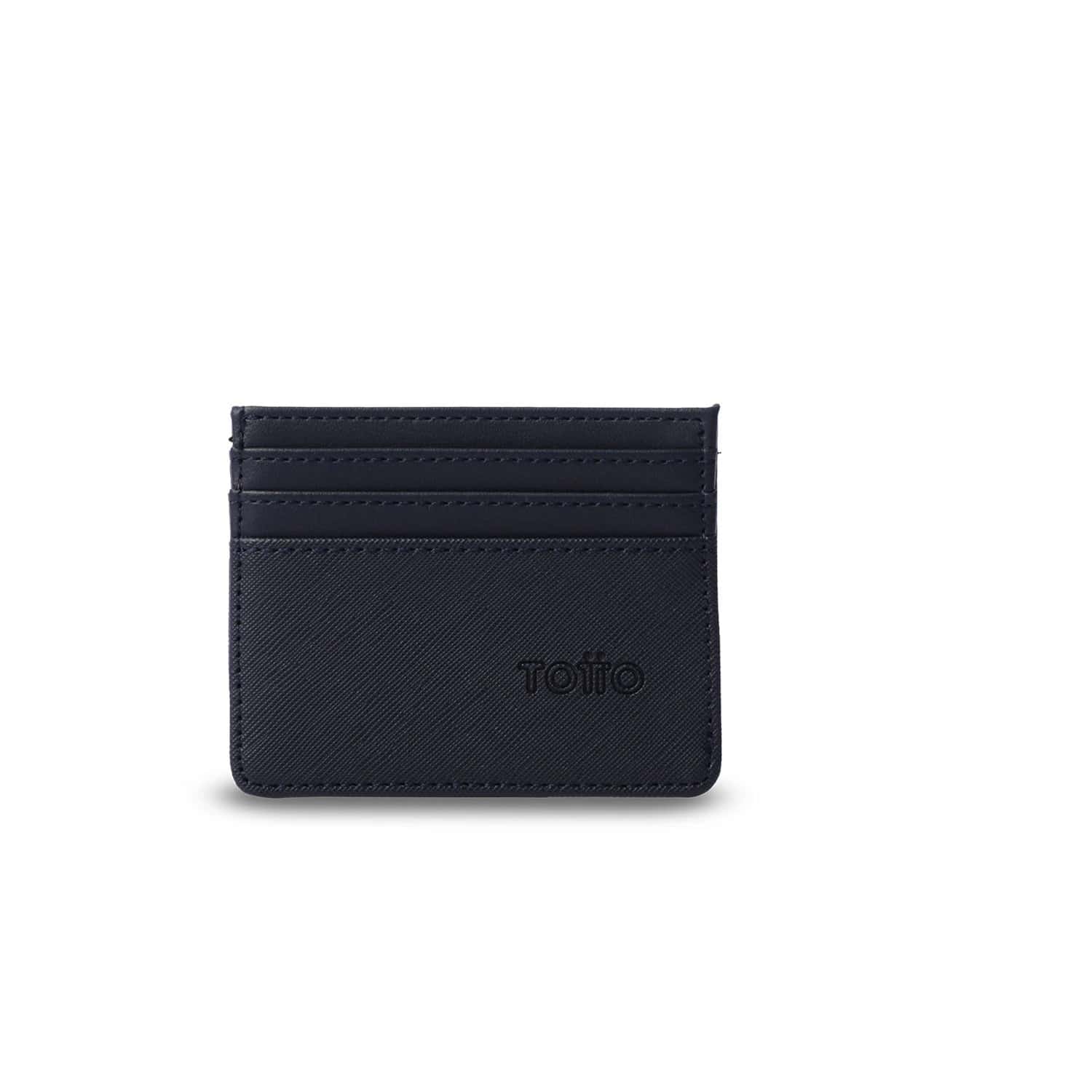 Portadocumentos Saffiano 2 con RFID Blocker Azul