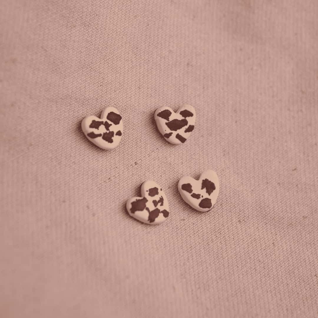 Topos Corazón Cow Print