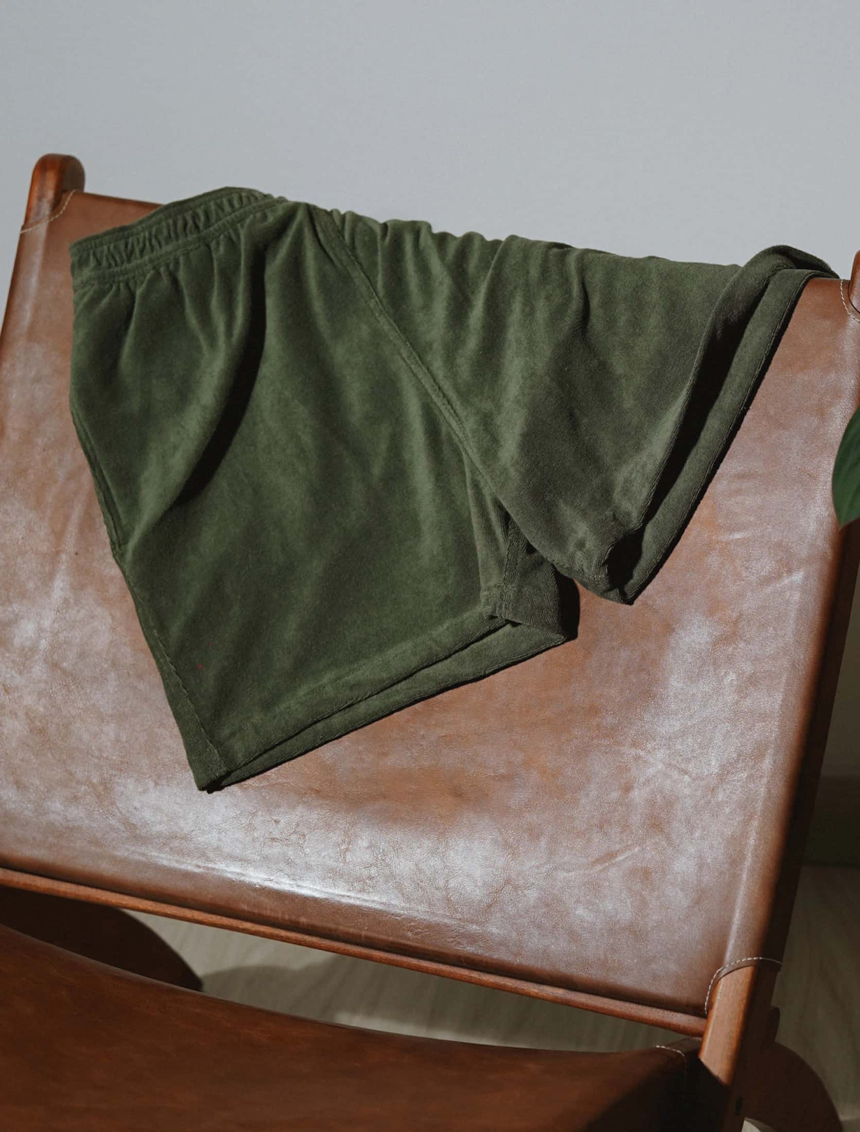 Venecia Olive Green Toweling - miniatura 2