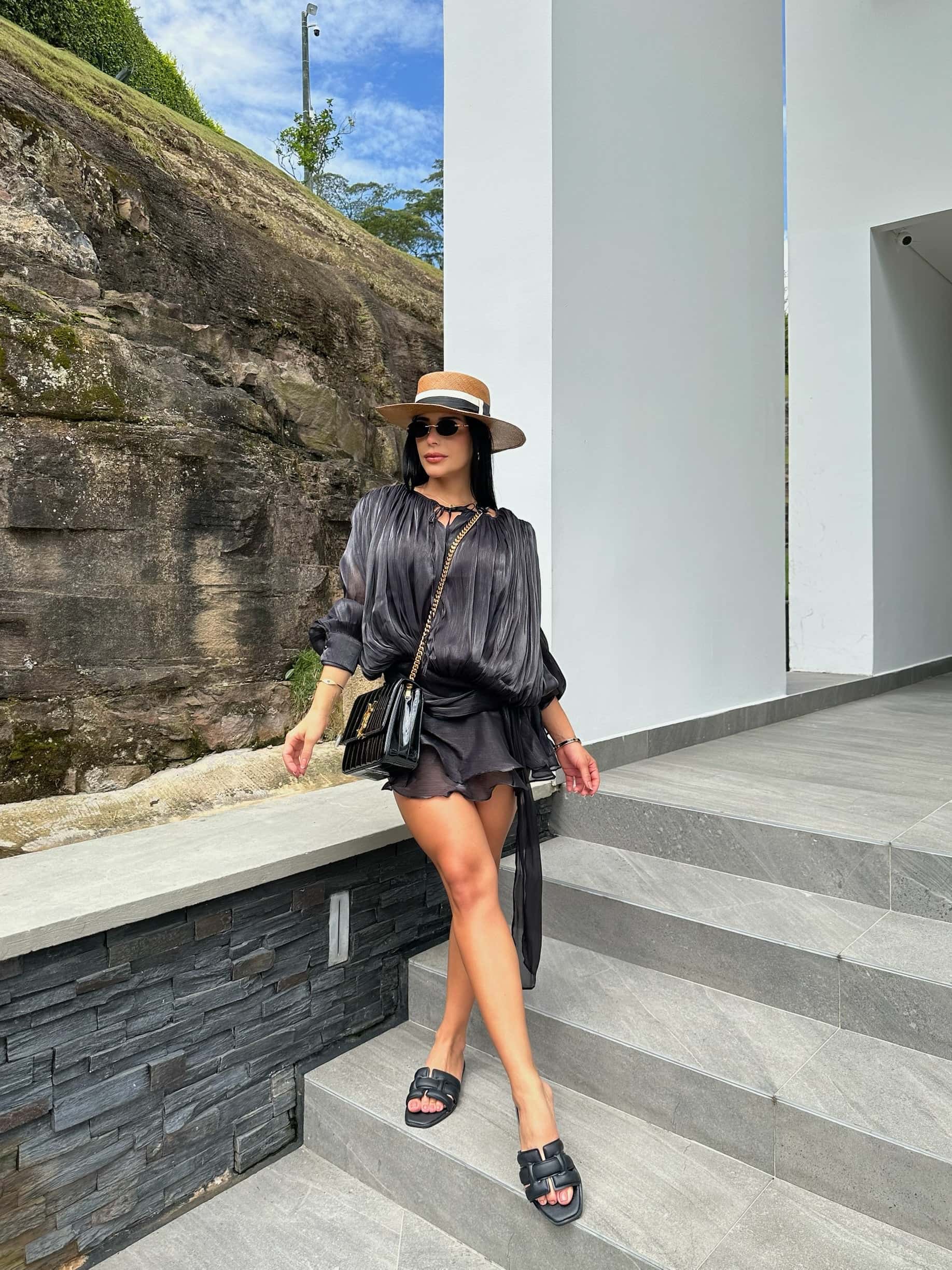 BLUSA   O  VESTIDO  LUCREZIA NEGRO - miniatura 3