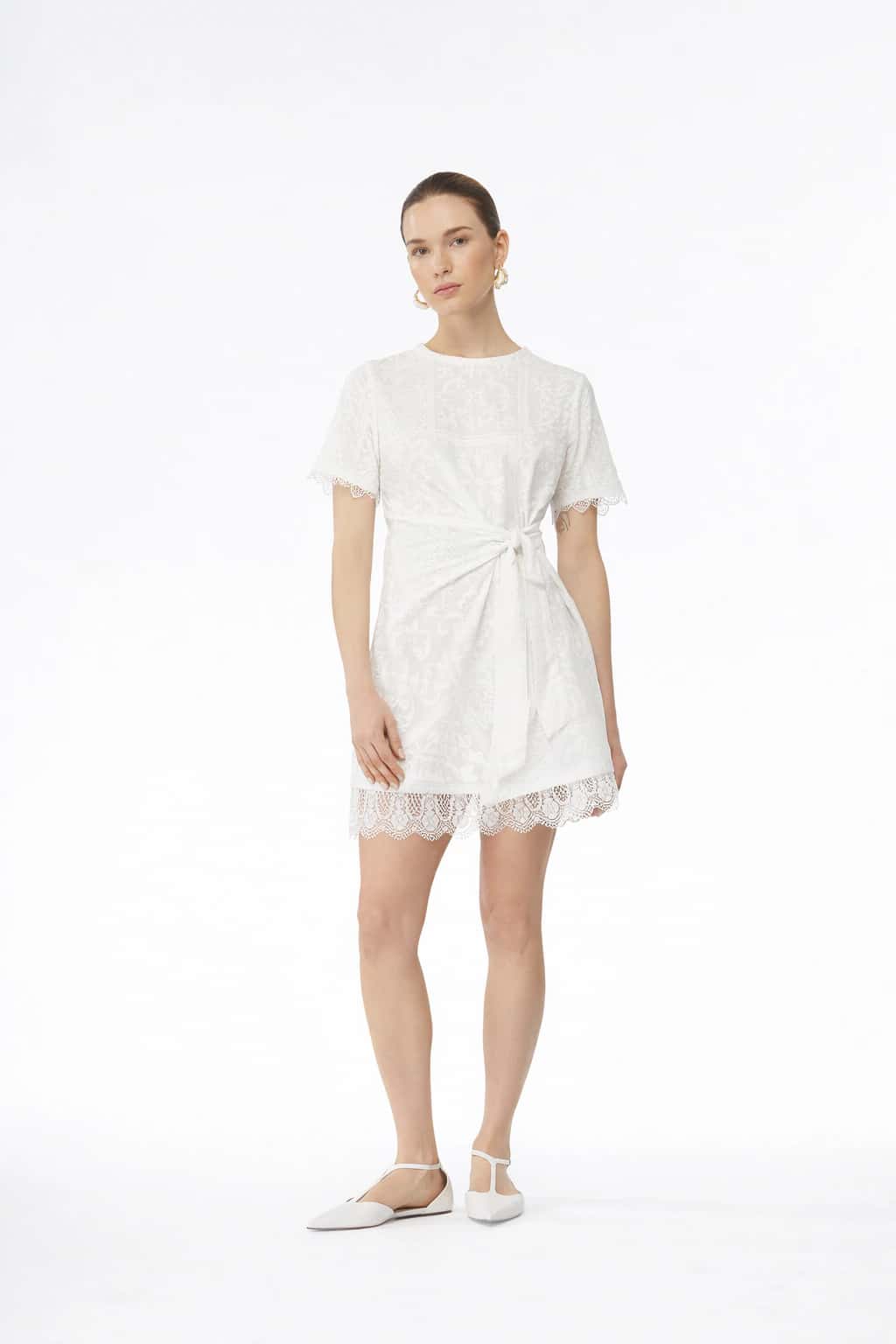 ISOLDE MINI DRESS WHITE